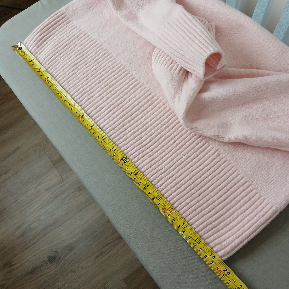 Paris Atelier & Other Stories Cropped Mock Neck Jumper S light pink cotton blend - Picture 12 of 16